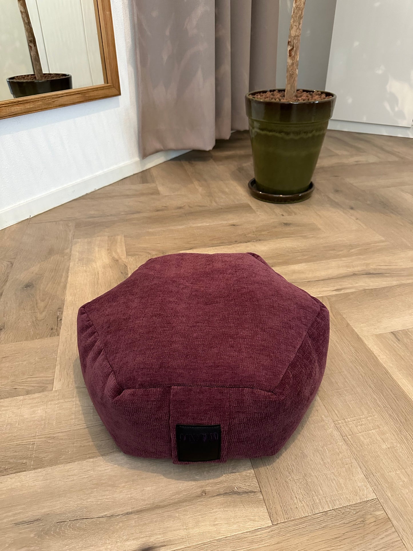 Meditatie kussen bordeaux Small